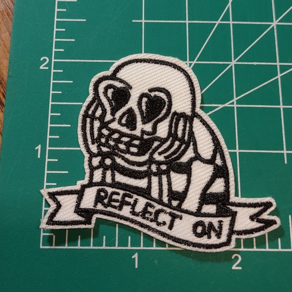 2/$10 Reflect On Skeleton Patch